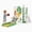 Green Yellow, variant on DKMOCO 6-in-1 Toddler Slide, Climber Slide PlaySet with Basketball Hoop, Telescope & Anti-Slip Pads, Indoor Outdoor Playground Age 1-3, White Gray