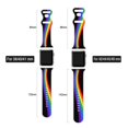 thumbnail image 2 of Pride Rainbow Watch Band Compatible Con Apple Watch 38 Mm, 40 Mm, 41 Mm, 42 Mm, 44 Mm, 45 Mm, Correa De Silicona De Repuesto Para Iwatch Series 7, 6, 5, 4, 3, 2, 1, Regalos Unisex Para Mujeres Y Hombr, 2 of 5