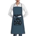 thumbnail image 2 of Dad Apron, Best Fathers Day Gift for Dad, Grandpa, Husband, Best Dad Ever Gifts, Waterproof Grilling Apron with Pockets, Durable Chef Bib for Cooking, Workshop, Gardening, Baking, Mens BBQ Apron, 2 of 9
