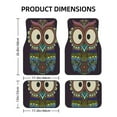 thumbnail image 2 of Gaeub Boho Owl Print 4 Pieces Car Floor Mats Car,Universal Car Carpet Mats,Fit for SUV, Vans, Sedans,Trucks, 2 of 6