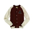 thumbnail image 1 of WeSC Balker Varsity - Chaqueta para hombre, color rojo, grande WeSC Chaqueta de universidad, 1 of 2