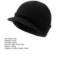 thumbnail image 6 of ievspot 1 pcs Winter Yarn Hat with Short Brim Elastic Solid Color Unisex Cap Keep Warm Dome Headwear for Outdoor Daily, 6 of 7