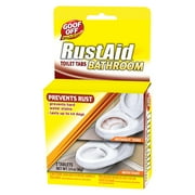 Goof Off RustAid Bathroom Toilet Tabs; 2 Tablets; Rust Stain Remover