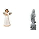 thumbnail image 1 of Figura de resina de ángel querubín sosteniendo una paloma. Escultura decorativa para escritorio o sala de estar. Adorno navideño para pasillo. Adorno, 1 of 8