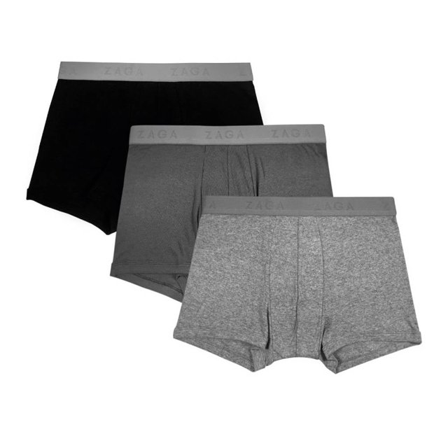 Bóxer Zaga para Hombre, Corto Premium 3 Piezas Multicolor Talla G