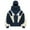 02#Royal Blue, variant on Men's Balaclava Hoodie Zip Up Y2k Double Layered Hoodie with Eye Mask Built In Fashion Warm Face Hip Hop Clothing for Men and Women Gray L