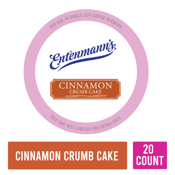 Entenmann's Cinnamon Crumb Cake Single Serve Coffee, 20 Count