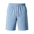 thumbnail image 6 of Iaqnaocc Shorts Men Big and Tall Drawstring White Shorts Men Running Workout Summer Elastic Waist Quick Drying Mens Vacation Shorts With Pockets Blue 5XL, 6 of 6