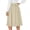 Beige, variant on Womens Skirts Retro High Waisted Pleated A-Line Midi Skirt, Flared Skirt with Back Tie Detail, Elegant Vintage Flowy Skirt for Work & Daily,Beige S