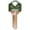 Teal, variant on Kaba KW1-PC-AMBER Plastic Head Amber Key Blank- Pack of 5