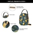 thumbnail image 4 of FORMRS Crossbody Bag for Women Quilted Travel Shoulder Cell Phone Purse with Chain Strap Handbag, Blue Floral Lemons, 4 of 7