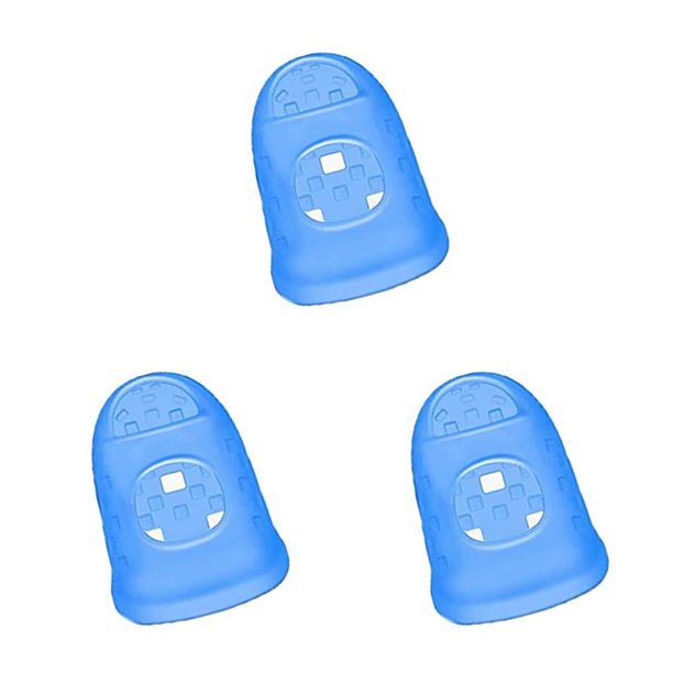 Sidaley Protectores de silicona para dedos de guitarra, antideslizantes, antialérgicos, reutilizables, estirables, instrumentos musicales, Type1 NO1