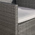 thumbnail image 4 of Rey Outdoor 9 Piece Wicker Dining Set with Water Resistant Cushions, Grey, Light Grey, 4 of 4