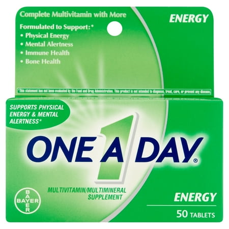 One A Day énergie multivitamines / Supplément Multiminéraux, 50 count