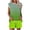 Green1, variant on yillto Womens Sets 2 Piece Soft Short Sleeve Top and Shorts Round Neck Pjs Lounge Set with Pockets
