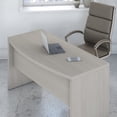 thumbnail image 4 of Echo Bow Front Desk and Credenza Office Set in Gray Sand - Engineered Wood, 4 of 6