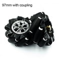 thumbnail image 1 of Pour Roue de Mécanum pour Connecteur de Moteur Omni Roue Pneu pour Robot Intelligent (Roue*4) 97MM (L+R) Couplage, 1 of 9