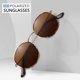 thumbnail image 3 of Small Round Polarized Sunglasses for Women Men Classic Retro Metal Frame Sun Glasses UV Protection, 3 of 4