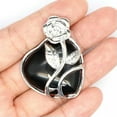 thumbnail image 2 of EOEMY Rose Flower Pendant Leaf Heart Shape Crystal Natural Gemstone Healing Chakra New-1Pc (Random Pick)-Rose Quartz, 2 of 6