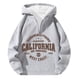 thumbnail image 4 of WILLBEST Sudadera con Capucha para Hombre, con Cremallera De Un Cuarto y Estampado De Letras, Cómoda y Informal, Interior Suave para Uso Diario Chica, 4 of 4
