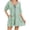 Green, variant on Overall Shorts for Women Striped Crew Neck Tie Front Rompers Plus Size Fashion Summer One Piece Jumpsuits