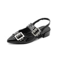 thumbnail image 4 of Flats Balerina Elegante Para Dama Oficina Charol Negro negro 26, 4 of 6