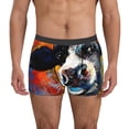 thumbnail image 1 of Honeii Cow Print Mens Boxer Briefs Breathable,Boxer Brief for Men, Moisture-Wicking Underwear-Medium, 1 of 5