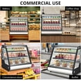 thumbnail image 4 of EastVita Commercial Fridge Display Refrigerator, 4.6 Cu.Ft./130L Countertop Refrigerator Display Case,Cake Display Refrigerator, 4 of 8