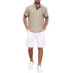 thumbnail image 2 of CAMISA POLO DE PIQUÉ PARA HOMBRES INSPIRADA EN EL DÍA DEL PADRE, CON PATRÓN Y COLOR DE CONTRASTE, CAMISA DE GOLF TAMAÑO S, CAQUI, 2 of 6