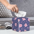 thumbnail image 6 of Sikiie Cute Pig Leather Tissue Box Cover Square, tissue box holder, Tissue Box with Bottom Belt-5.2”x5.2”x5.2”, 6 of 7