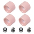thumbnail image 1 of Uxcell Roues de Planche à Roulettes Roues de Rue Roues de Cruiser en PU avec Roulements 608RS pour Remplacement de Skateboards Rose Givré 70 x 51 mm, 1 of 6