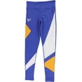 thumbnail image 1 of Reebok Womens Colorblock Compression Athletic Pants, Blue, Small, 1 of 2