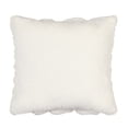 thumbnail image 5 of Sofia Home Braided Faux Fur 20" x 20" Ivory Decorative Pillow by Sofia Vergara, 5 of 6