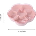 thumbnail image 2 of Plastic Serving Trays with Lid Candy Nut Serving Container Appetizer Tray Food Storage Divided Snack Plate Platter, 2 of 9