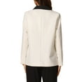 thumbnail image 3 of Chaqueta de manga larga de una botonera con solapa para mujer INSPIRE CHIC M Blanca, 3 of 6
