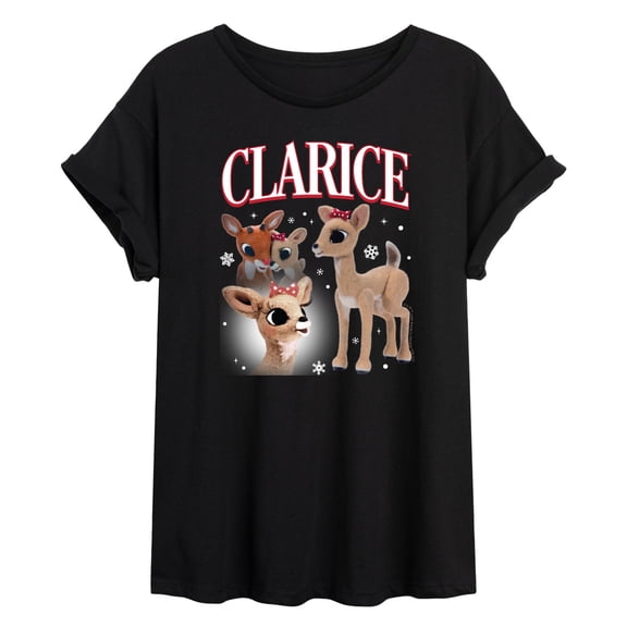 Rudolph - Clarice Bootleg - Women's Oversized Graphic T-Shirt
