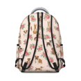 thumbnail image 3 of Mixed Breed Dog and Floral Backpack for School, Cute School Bag with Adjustable Shoulder Straps and Padded Back, 15.3"x11"x7.1", 3 of 5