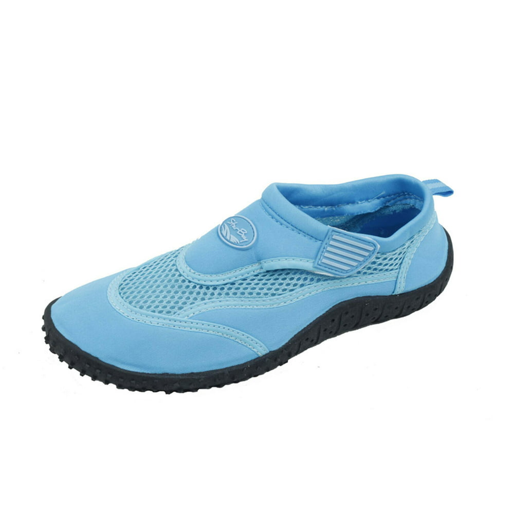 S&B - Women's Water Shoes Aqua Socks Slip on Hook and Loop Exercise ...