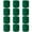 Green, variant on COUVER Unisex Sport Wristbands Cotton Terry Cloth Sweatband, Bright Pink, One Size, 12 PCS