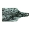 thumbnail image 2 of Vintage Cutting Board, Old Fashion Sketch of a Crocodile in Forest Wildlife Nature Woods Fossil Picture, Tempered Glass Cutting and Serving Board, Wine Bottle Shape, Charcoal Grey, by Ambesonne, 2 of 5