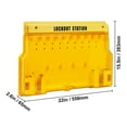 thumbnail image 4 of KFFKFF 60 Pack Lockout Tagout Kit Electrical Safety Padlock Hasp Tag Tie Plate, 4 of 9