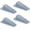 Grey Rubber Wedge, variant on Door Stoppers for Wall – Spring Door Stopper with Rubber Tip – 3-1/4" – Pack of 4 – Doorstop – Ideal for Home, Offices, Schools