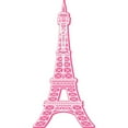 thumbnail image 3 of CafePress - Pink Eiffel Tower Women's Dark Pajamas - Women's Short Sleeve Print T-Shirt and Pants Dark Cotton Pajama Set, 3 of 7