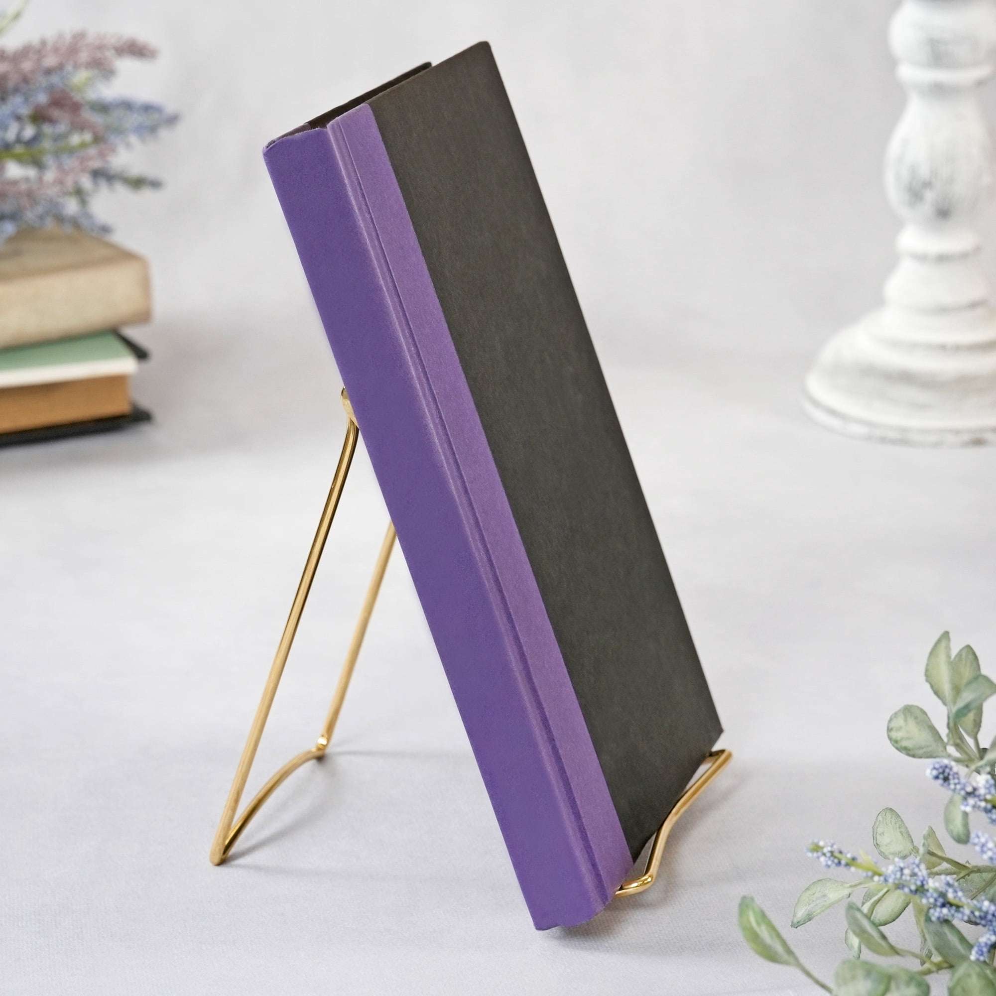 Bard's Folding Gold Wire Easel Stand, 6" H x 4.25" W x 6.25" D, Pack of 2