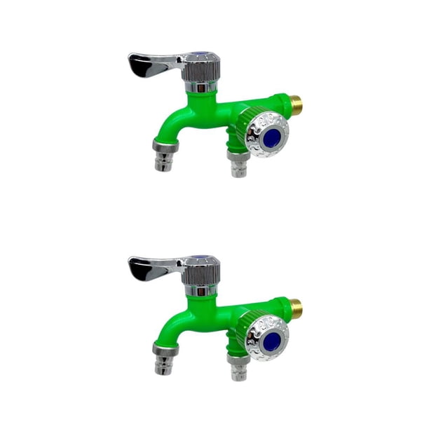 Billuyoard Grifo de lavadora 1 en 2 salidas, lavadora de baño, repuesto de grifo de agua, divisor extraíble, desviador de lavabo Type4 NO4