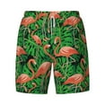 thumbnail image 4 of Lsque Mens Swim Trunks Flamingo Pattern - Bathing Suit Compression Liner - Beach Swim Shorts Swimwear - (S-3XL) - Stretch Quick Dry -Medium, 4 of 9