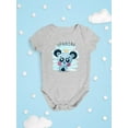 thumbnail image 3 of Panda Baby With A Crown Bodysuit Infant -Image by Shutterstock,  12 Months, 3 of 4