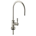 thumbnail image 2 of Westbrass CO131-05 11" Contemporary 1-Lever Handle Cold Water Dispenser Faucet Kit with Under Sink In-line Filter Unit and 2-Pack Replacement Cartridges, Polished Nickel, 2 of 8
