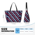 thumbnail image 4 of Honeii Patriotic Star for Tote Bag with Adjustable Strap,Beach Bag, Waterproof Sandproof Beach Tote Bag, Large Capacity Foldable Beach Bags, 4 of 7
