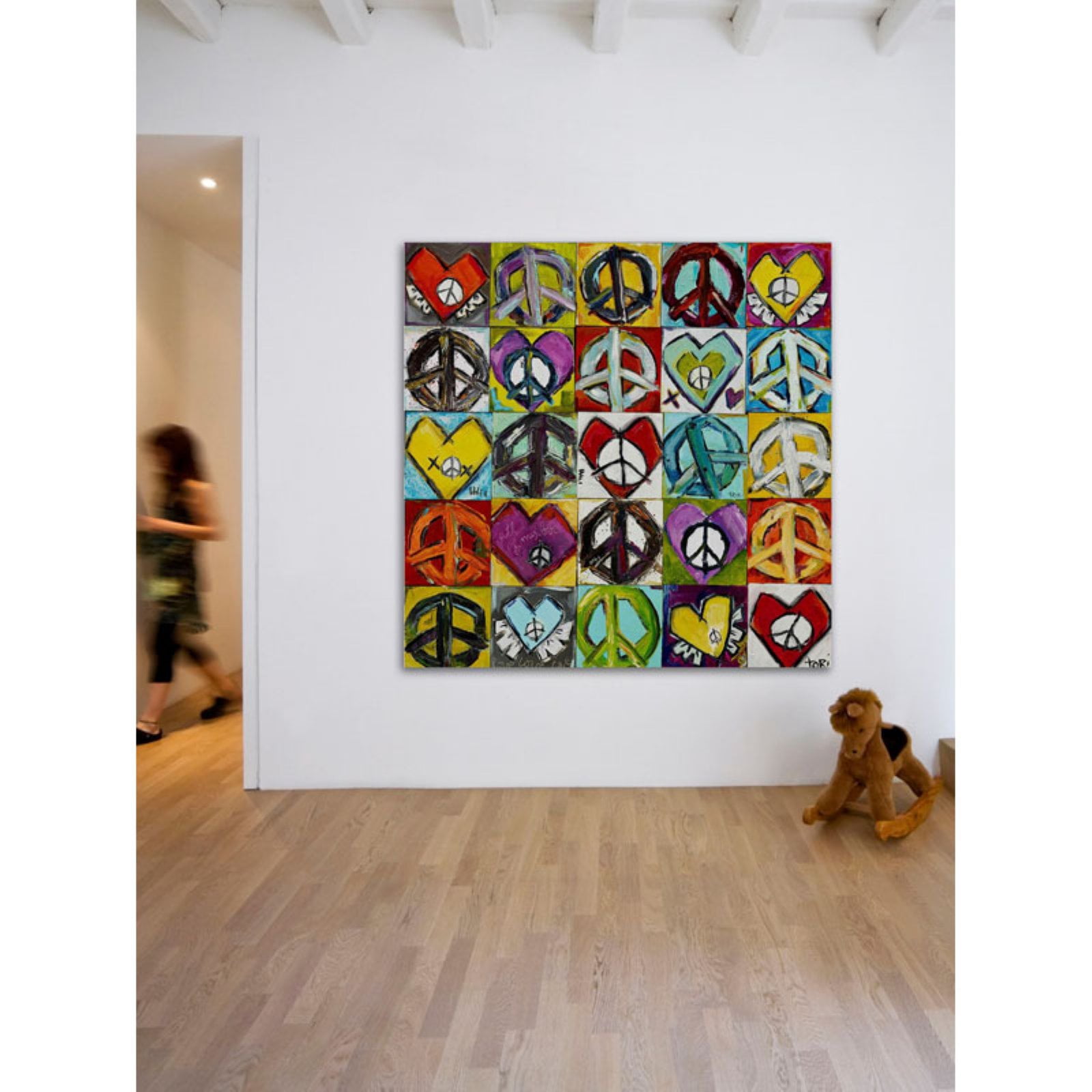 Marmont Hill "Keep Peace In My Heart" by Tori Campisi Painting Print on Canvas
